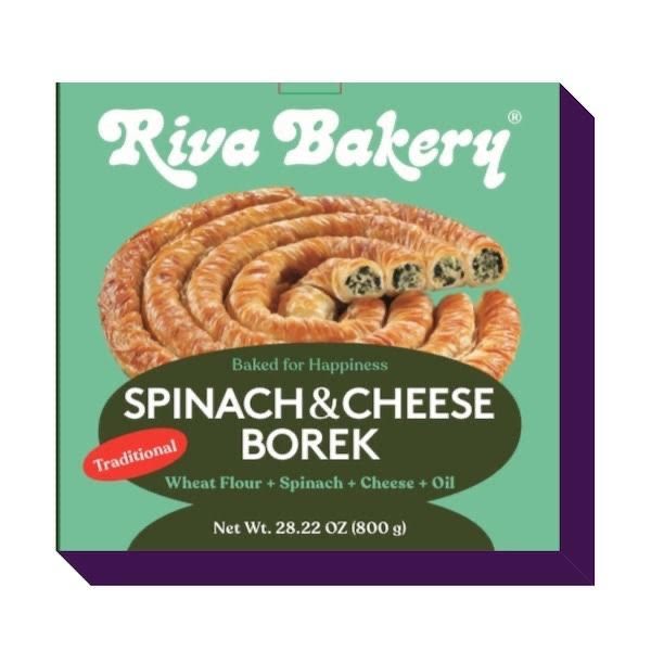 Riva Bakery Traditional Spinach Cheese Borek (Ispanakli Tepsi Boregi) 28.22 oz (800 g)