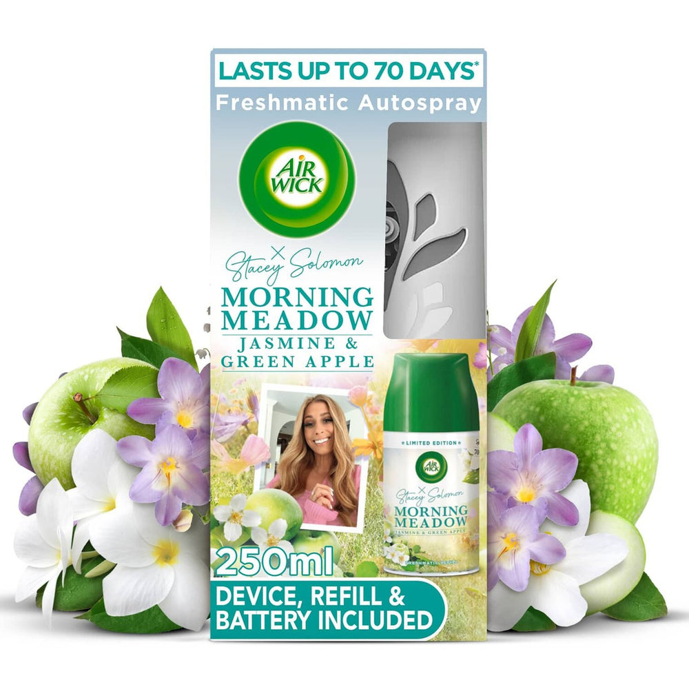 Air Wick Freshmatic Automatic Spray Refill - Morning Meadow Jasmine & Green Apple, 8.45 oz (250ml)