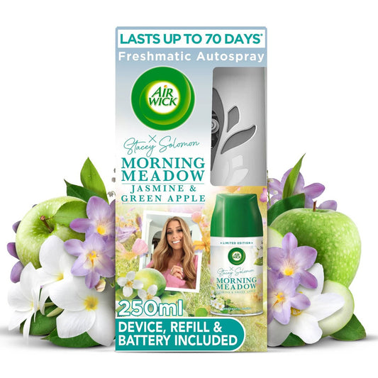 Air Wick Freshmatic Automatic Spray Refill - Morning Meadow Jasmine & Green Apple, 8.45 oz (250ml)