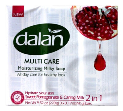 Dalan SWEET POMEGRANATE Soap 3.2 oz | 3-PK - Authentic Turkish & Mediterranean Food | TG Gourmet