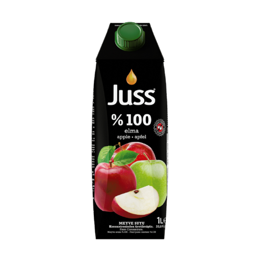 Juss 100% Peach & Apple Juice 33.8 fl oz (1 L) Tetra Pak - Seftali Blend | TG Gourmet