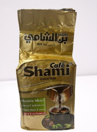 Shami Cafe Golden Extra Cardamom Premium Blend Turkish Coffee 454g