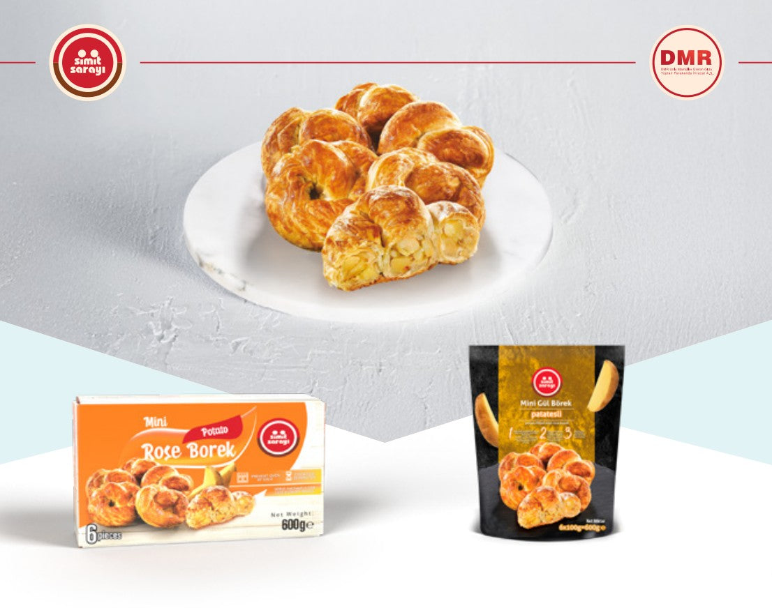Simit Sarayi Mini Rose Pastry with Potato (Patatesli Gul Boregi) 21.2 oz (600 g)