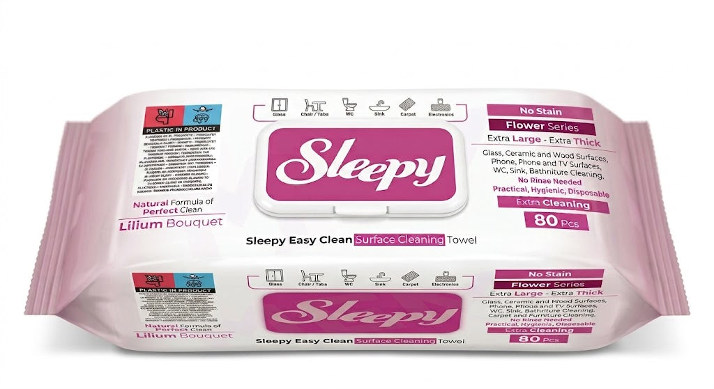 Sleepy Easy Clean Orchid Garden Wet Wipes 80 ct