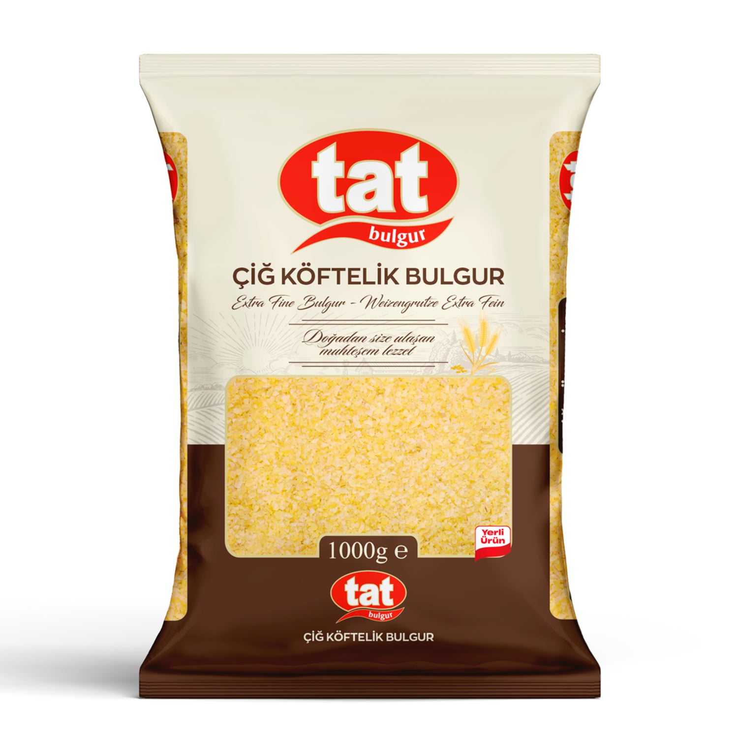 TAT EXTRA FINE (CIG KOFTELIK) BULGUR 1000 GR - Authentic Turkish & Mediterranean Food | TG Gourmet
