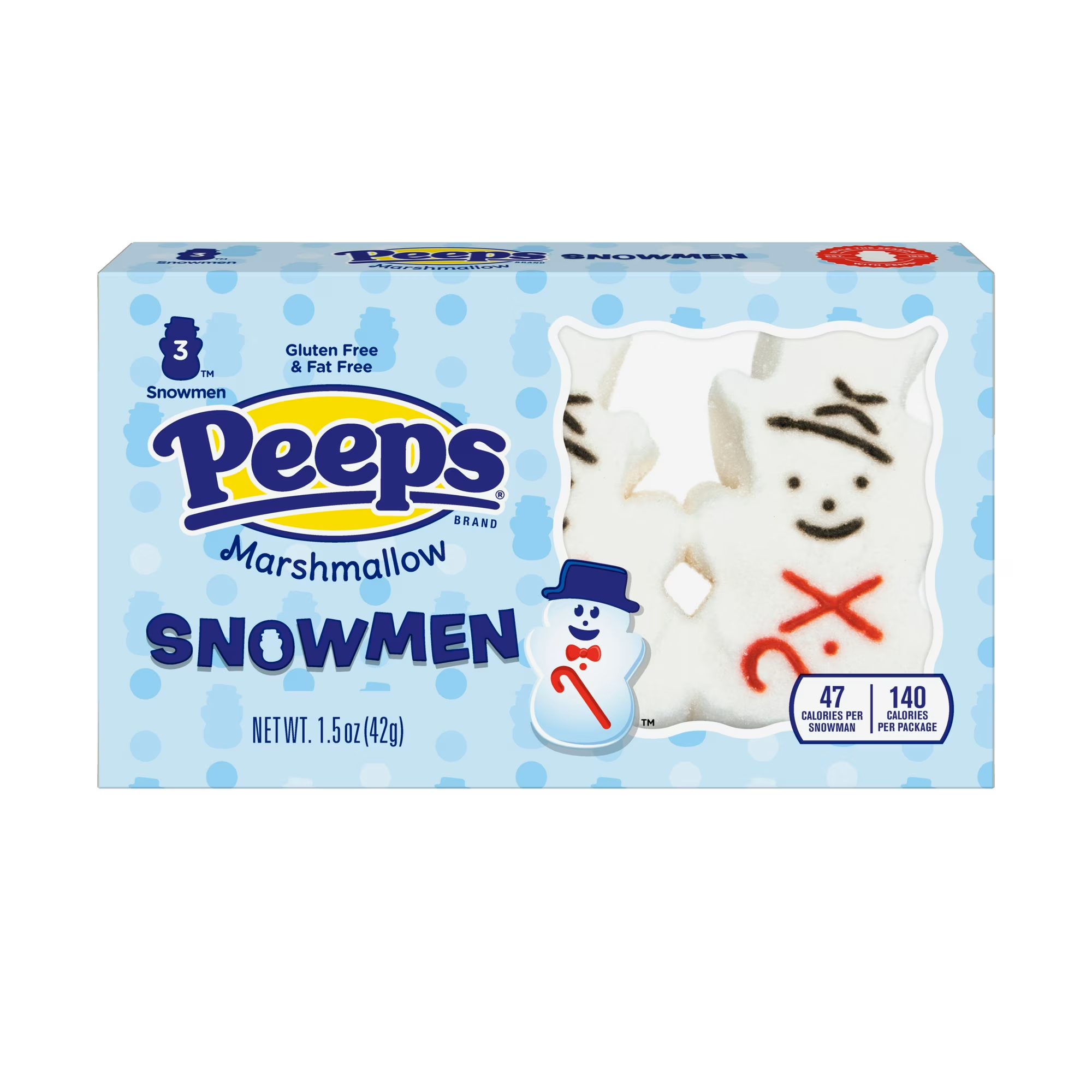 SNOWMEN PEEPS MARSHMALLOW 3ct - Authentic Turkish & Mediterranean Food | TG Gourmet