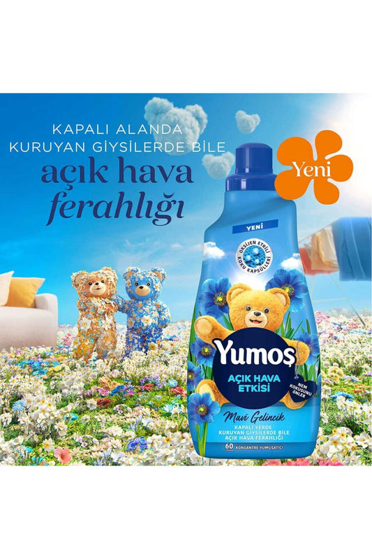 Yumos Extra Fabric Softener 49 fl oz (1.44 L) Mavi Gelincik